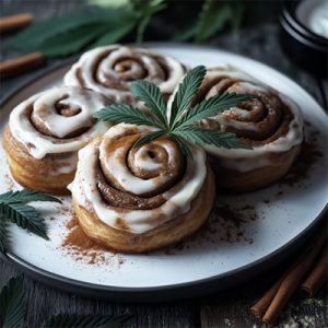 Cannabis-Zimtschnecken, Rezept aus Richtig Verbacken